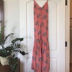 Flynn Skye Coral Floral Maxi Dress XS